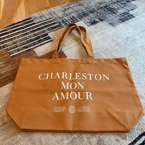 New Sezane Charleston Mon Amour Brown Tote
